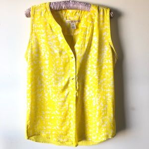 Hanna & Gracie sz M bright yellow blouse